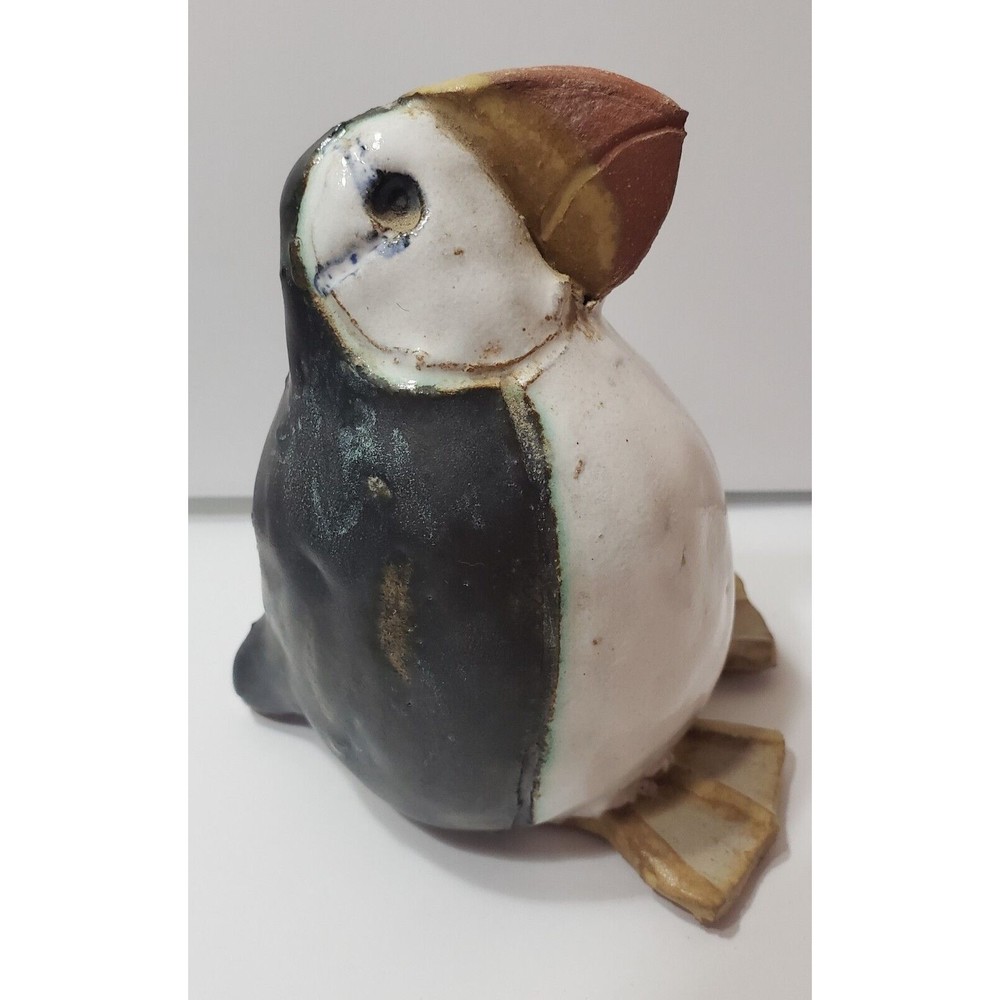 HTF Sara Meadows Balloon People Pottery Puffin Penguin Figurine - Picture 3 of 8